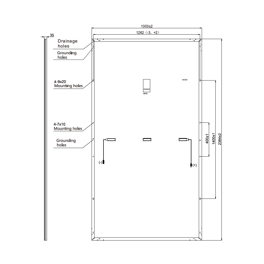RISEN ENERGY, RSM132-8-675M, Standard Monofacial Monocrystalline PERC half-cut cells 675Wp Solar Panel