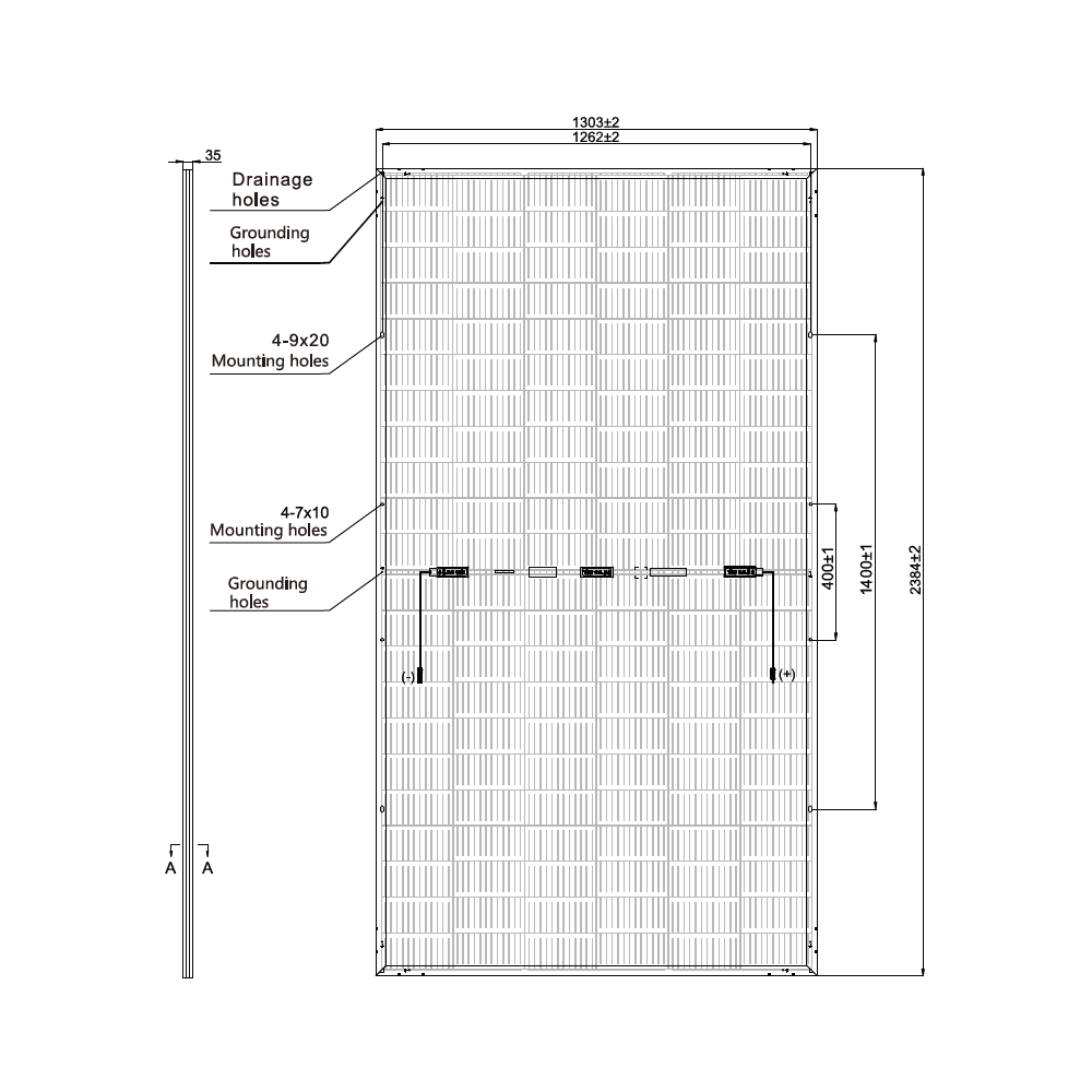 RISEN ENERGY, RSM132-8-665BMDG-2T6F, Standard Bifacial Monocrystalline PERC half-cut cells 665Wp 2T6F Frame, Solar Panel