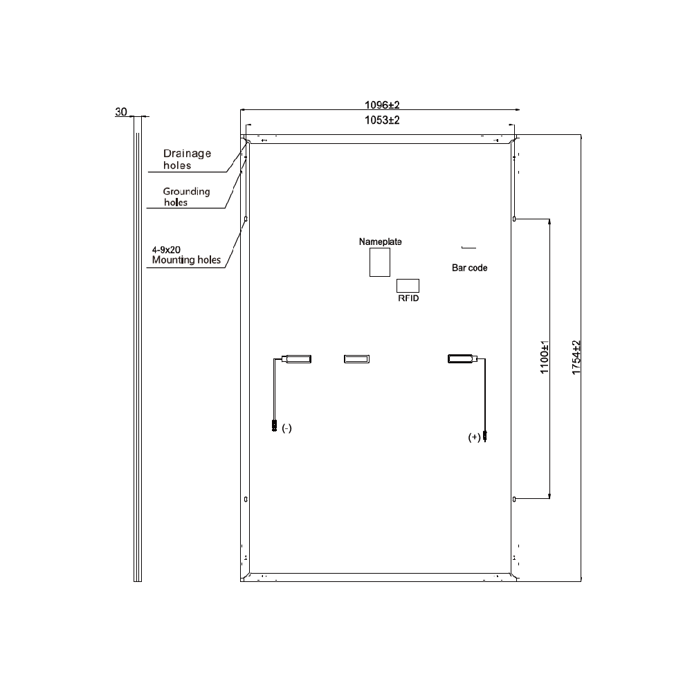 RISEN ENERGY, RSM40-8-400M, Standard Monofacial Monocrystalline PERC half-cut cells 400Wp Solar Panel