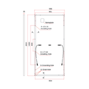 TRINA SOLAR, TSM-DE15H(II), Standard Monofacial Monocrystalline Half-cut 395Wp Solar Panel