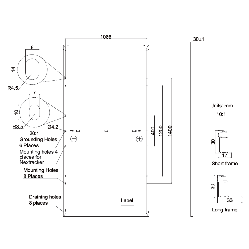 JA SOLAR, JAM72S30-GR-560W, Standard Monofacial Monocrystalline 11B PERC Half-Cell 560Wp Solar Panel