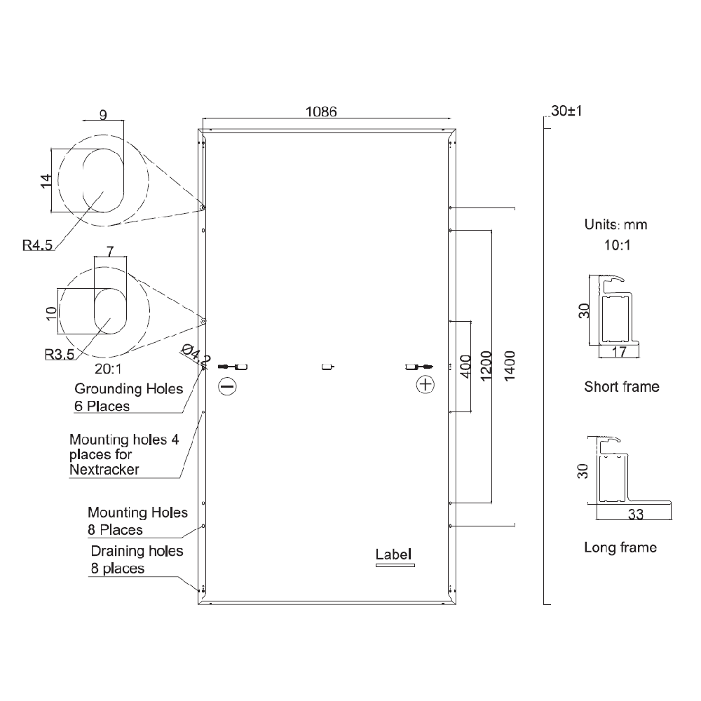 JA SOLAR, JAM66S30-MR-500W, Standard Monofacial Monocrystalline 11B PERC Half-Cell 500Wp Solar Panel