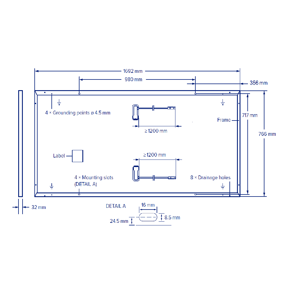 QCELLS, Q.PEAK-DUO-S-G11-260W, Standard Monofacial Monocrystalline Half-Cells 265Wp Solar Panel