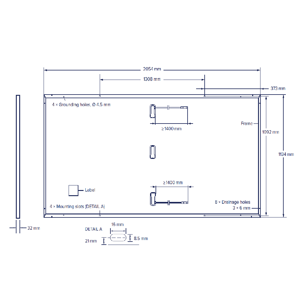 QCELLS, Q.PEAK-DUO-ML-G11+-480W, Standard Monofacial Monocrystalline Half-Cells 495Wp Solar Panel