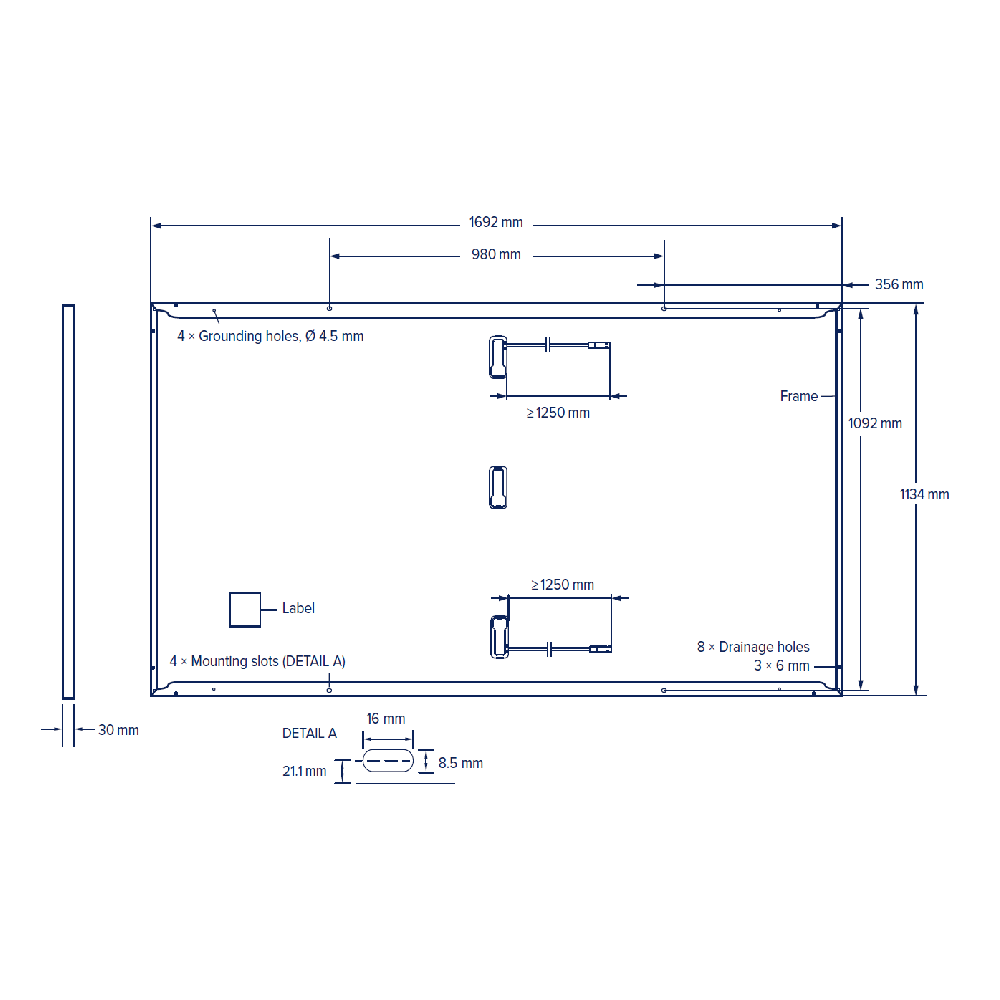 QCELLS, Q.PEAK-DUO-M-G11-390W, Standard Monofacial Monocrystalline Half-Cells 390Wp Solar Panel
