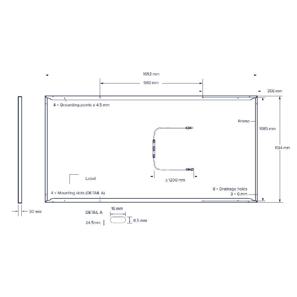 QCELLS, Q.PEAK-DUO-M-G11A-390W, Standard Monofacial Monocrystalline Half-Cells 390Wp Solar Panel
