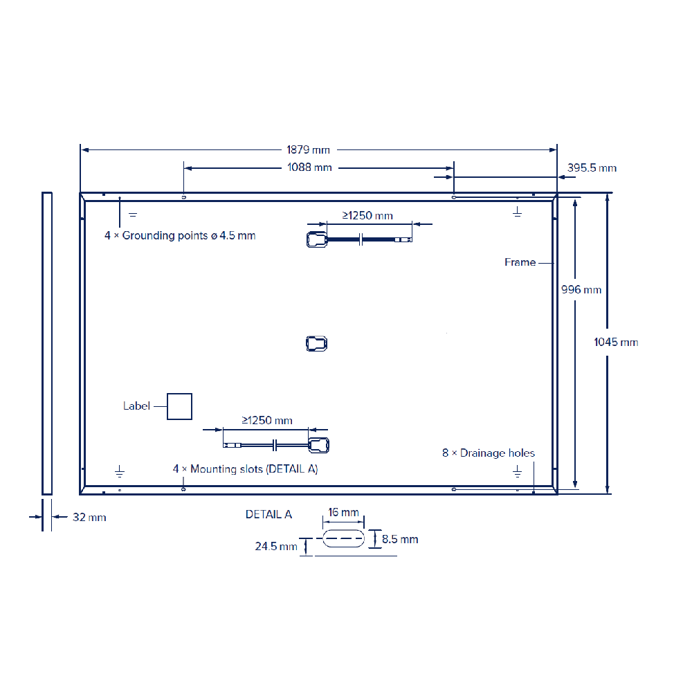 QCELLS, Q.PEAK-DUO-ML-G10+-395W, Standard Monofacial Monocrystalline Half-Cells 415Wp Solar Panel