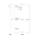 SUNPRO POWER, SPxxx-132M10-505W, Standard Monofacial Monocrystalline Mono-Crystalline PERC 505Wp Solar Panel