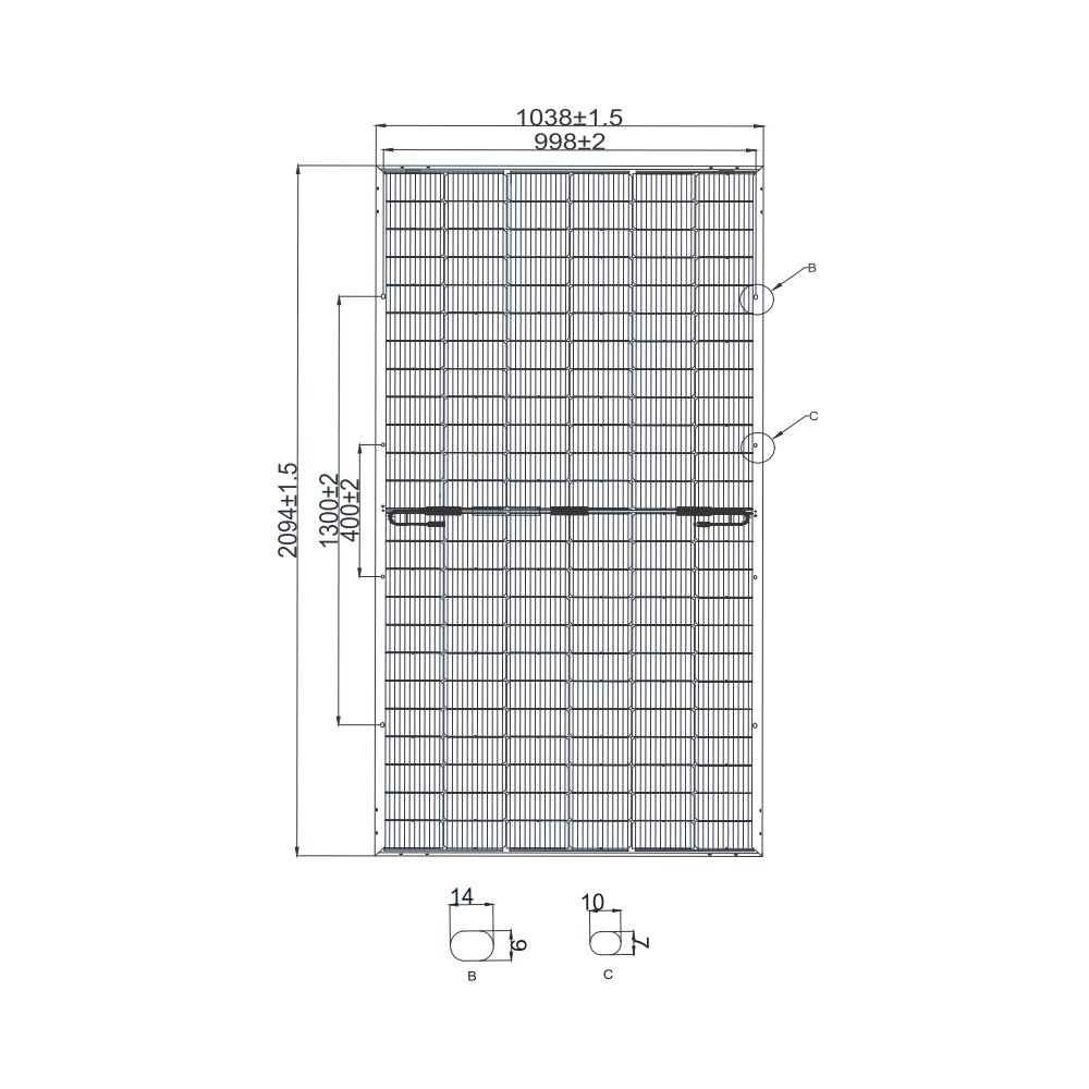 SUNPRO POWER, SP-144DSNXXX-475W, Standard Bifacial Monocrystalline Mono-Crystalline 475Wp Solar Panel