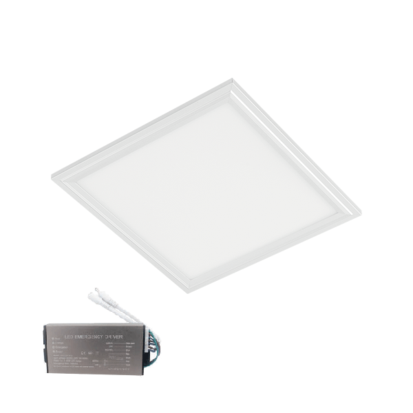 ELMARK 92PANEL028W54E, LED PANEL 48W 4000K 595X595MM UGR<19 IP54 with EMERGENCY KIT