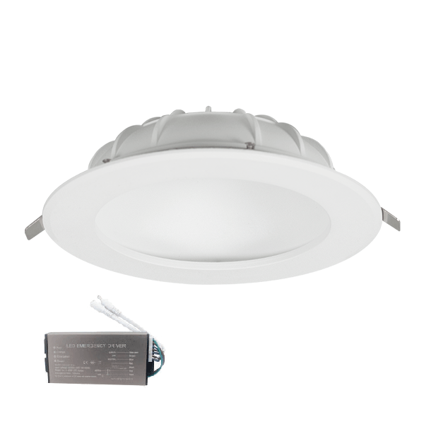 ELMARK 92DL1240/WHE, Downlight LED indirect 12W 230V 4000K Ø150mm + kit de urgență