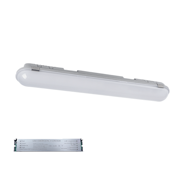 ELMARK 9BR40LEDCWE, BELLA FIXTURE LED 40W(1200MM) 6500K IP65 with EMERGENCY BLOCK