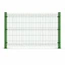 2D Wire Mesh Fence Panel, Galvanized, PVC Coated, 6/5/6 mm, Green