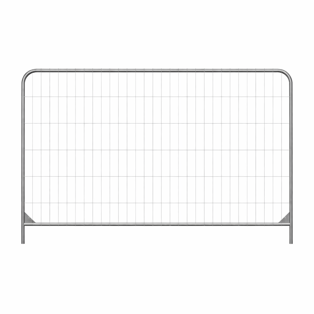 Galvanized Steel Temporary Fence Panel Poly RC Anticlimb, 3500x2000 mm