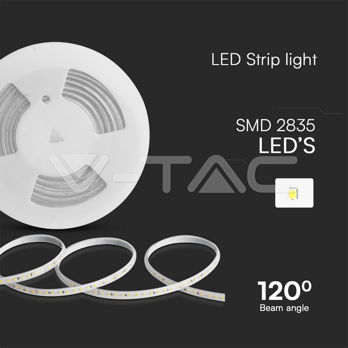 V-TAC 23729, LED Strip Set LED10W 2835 121 6500K 10m/SET 220V