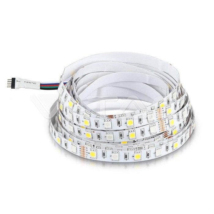 V-TAC 212159, LED Strip SMD5050 60 LEDs IP20 RGB + 6400K
