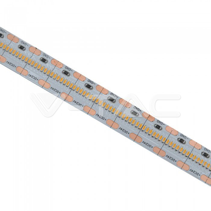 Bandă LED V-TAC 2603, 700 LED-uri 24V IP20 4000K CRI>90 Seria True Color