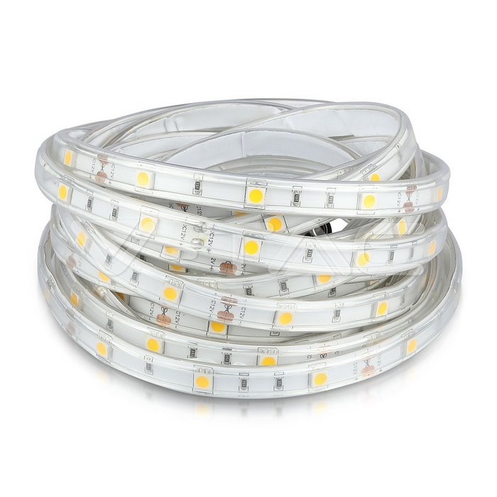 V-TAC 2144, Bandă LED SMD5050 30 LED-uri, Alb Rece, IP65