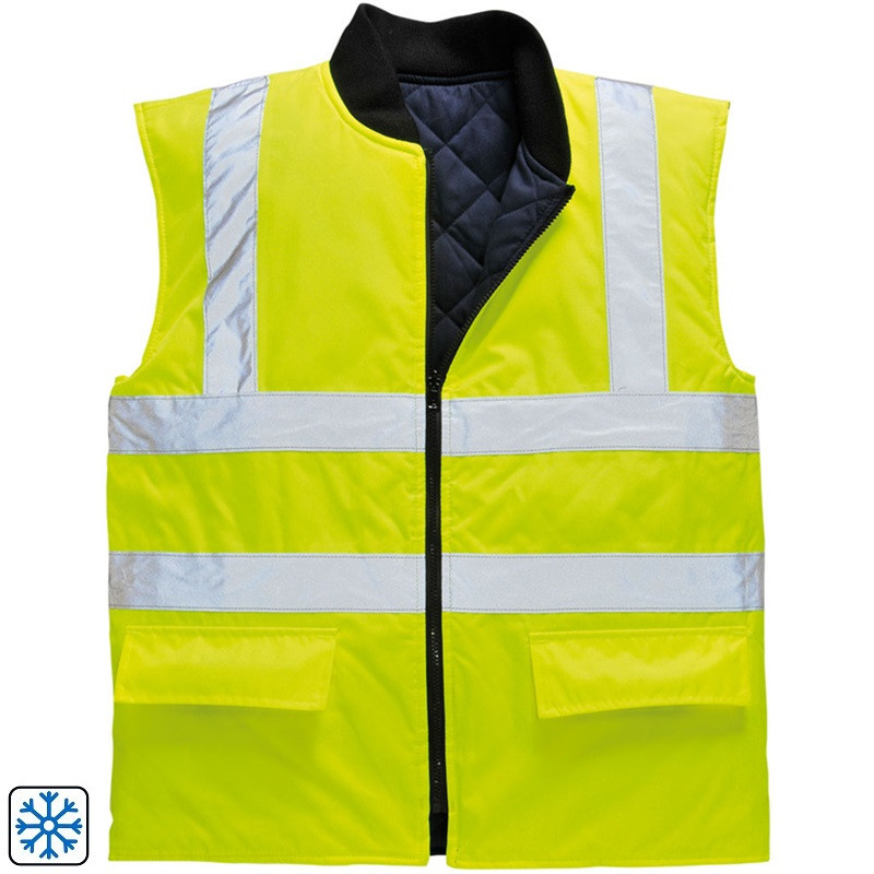 Work Vest, Winter, Reversible, Waterproof, Reflective, Unisex