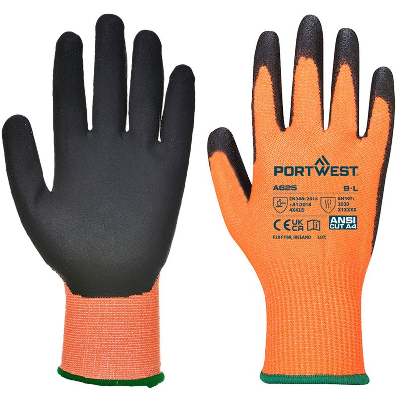 Gloves, PU Vis-Tex Anti-Cut