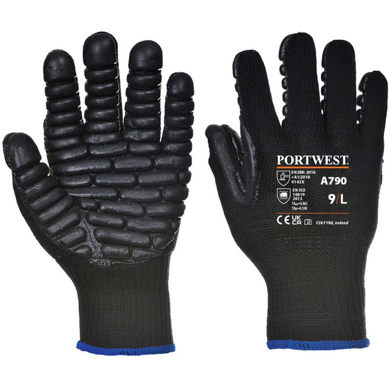 Black Gloves, Anti-Vibration