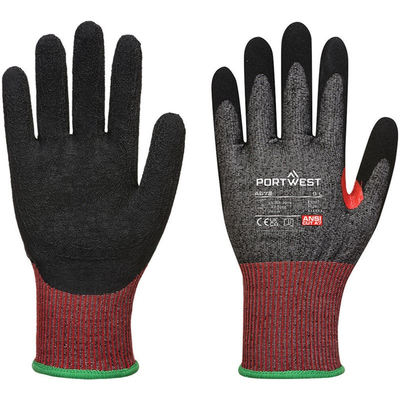Black Gloves, Anti-Cut, Nitrile, CT200 AHR13