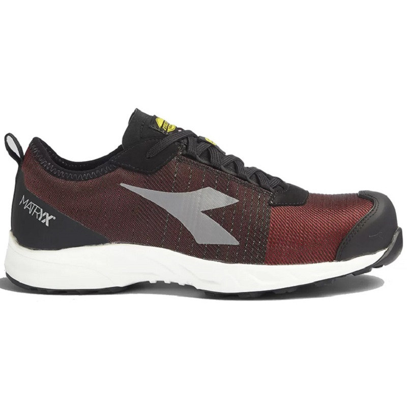 Burgundy Safety Shoes, DIADORA Fly LITEbase Matryx LOW S1PL
