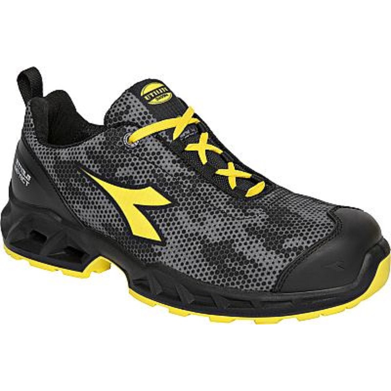 Metallic Gray Safety Shoes, DIADORA SHARK LOW S3S