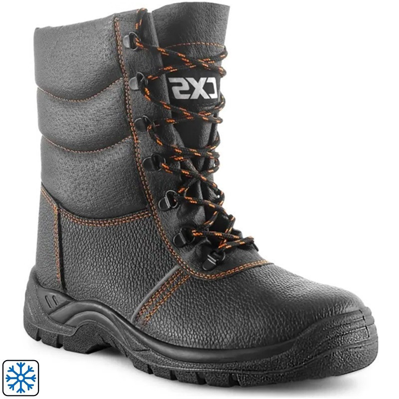 Black High Boots, Fur-Lined, TOPAZ S3