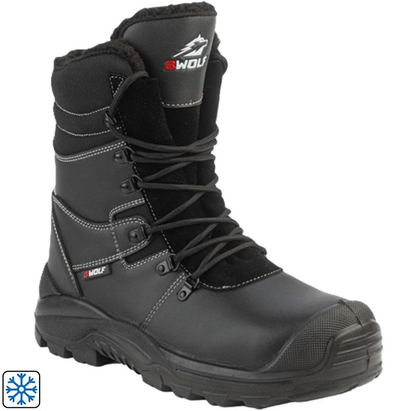 Black Boots, Fur-Lined, GRIZZLY HI S3