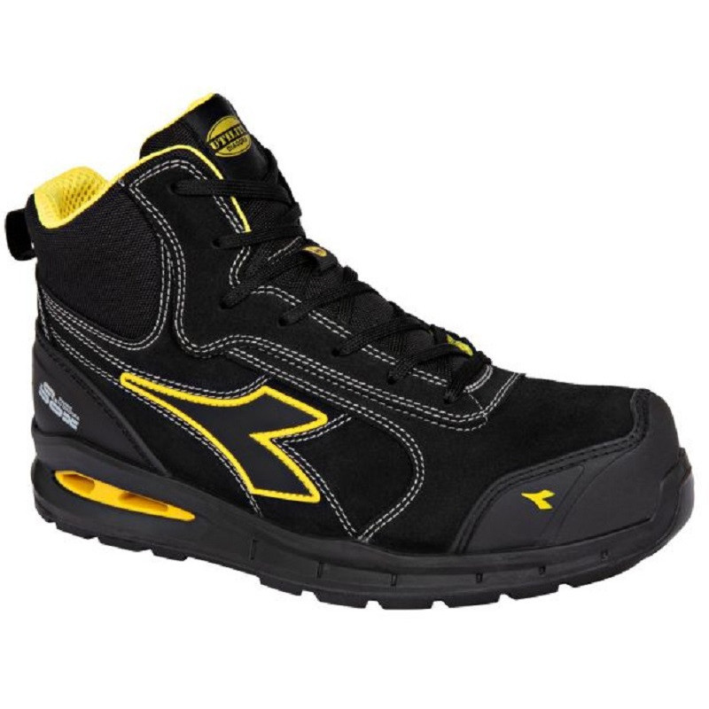 Black Protective Boots, DIADORA RUN A.BOX MASTER MID S3S
