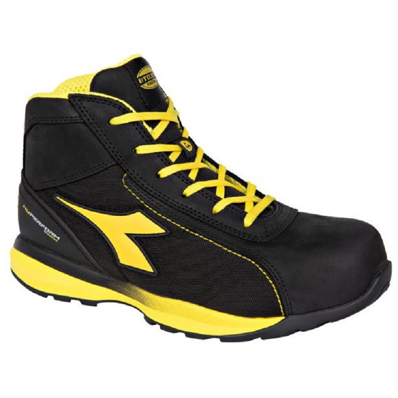 Black Protective Boots, DIADORA GLOVE HYPERFORM MID S3S