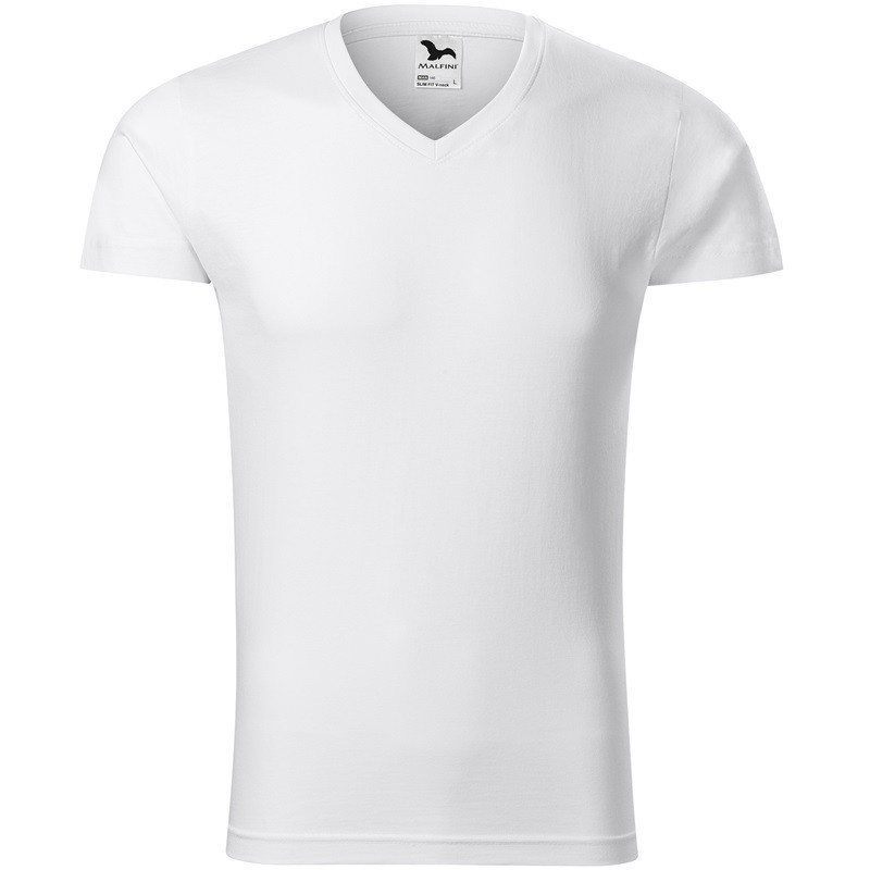 Tricou De Lucru, Cu Maneca Scurta, Unisex, SLIM FIT V-NECK