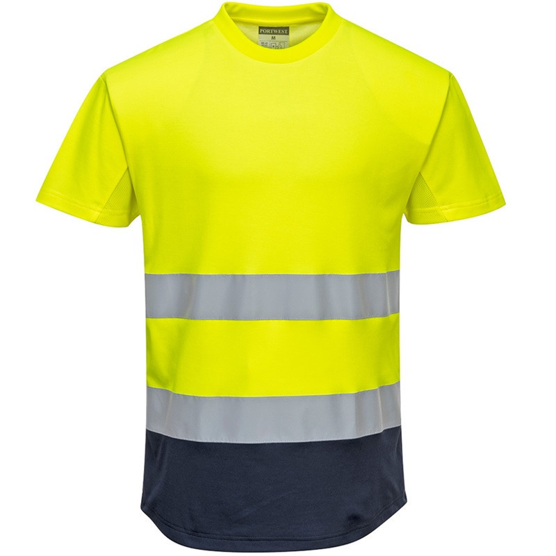 Tricou De Lucru, Cu Maneca Scurta, Reflectorizant, Unisex, TWO TONES