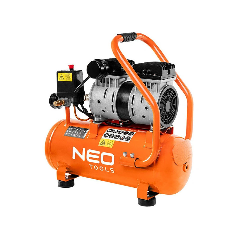 24L Horizontal Oil-Free Air Compressor, NEO TOOLS