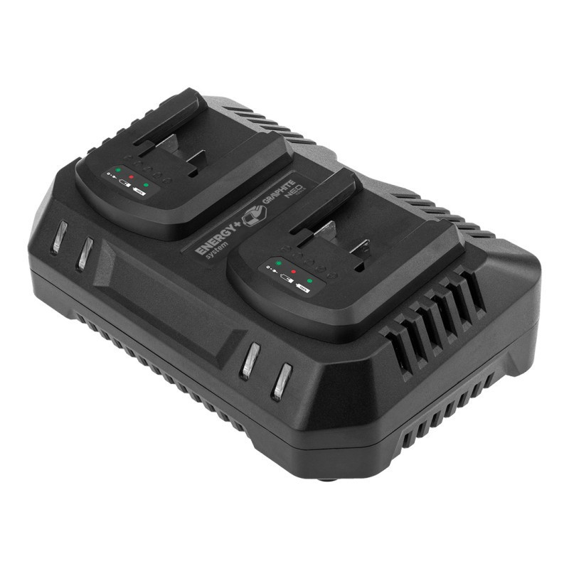 Energy+ Dual Charger, 2x3Ah, GRAPHITE