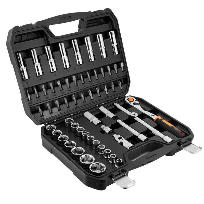 1/2" Socket Set, 58 Pieces, NEO TOOLS
