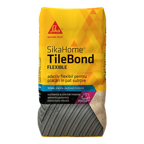 SikaHome TileBond Flexible, Thin Bed Cladding Adhesive