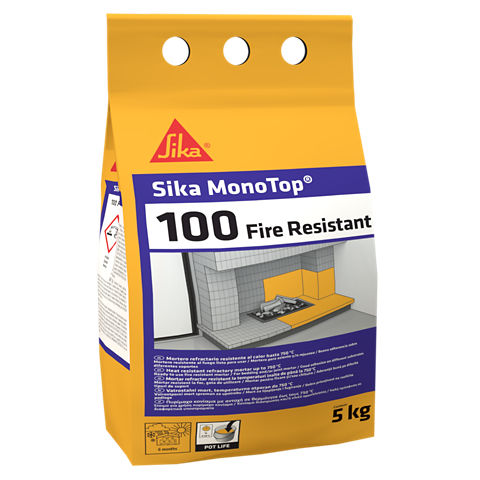 Sika MonoTop 100 Fire Resistant, Refractory Mortar (Fire Resistant)
