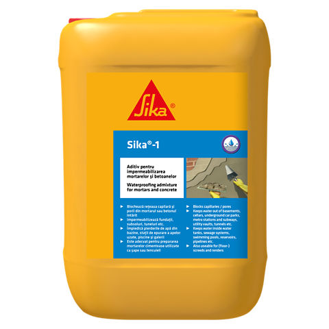 Sika -1, Mortar Waterproofing Additive