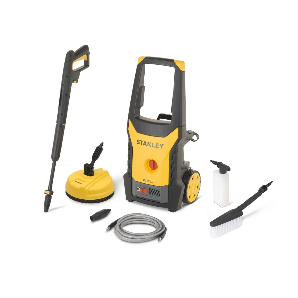 STANLEY® Electric Pressure Washer With Mini Patio Cleaner and Fixed Brush, 1700W, SXPW17PE