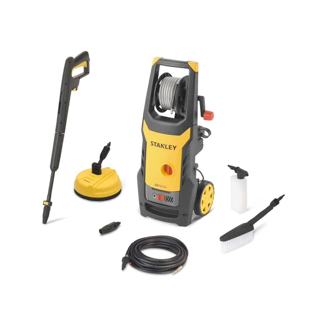 STANLEY® Aparat de spalat cu presiune electric cu mini curatitor de terasa si perie fixa, 1600W, SXPW16PE