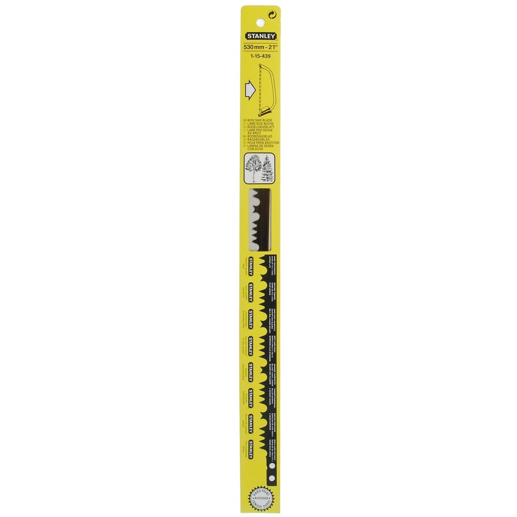 STANLEY® Raker Tooth Bow Saw Blade, 530mm, 1-15-439