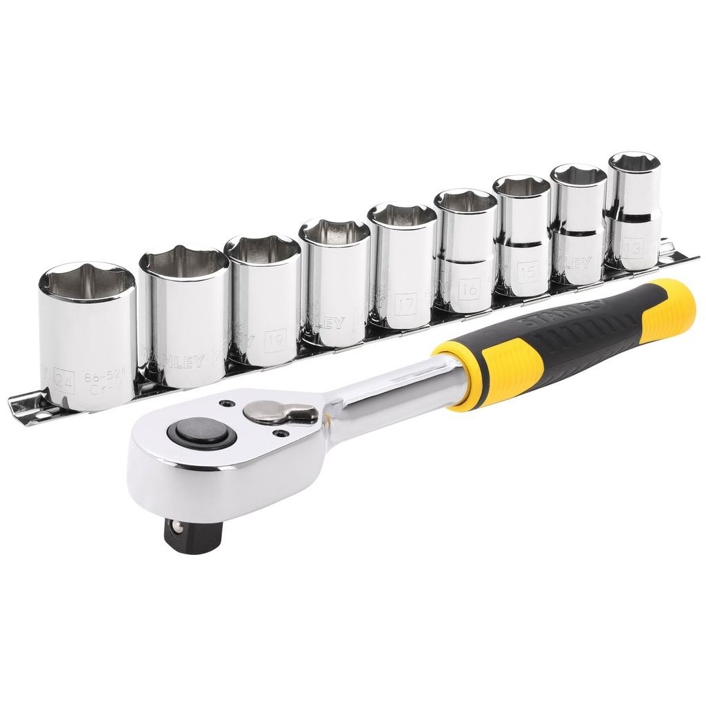 STANLEY® 72T Ratchet and Socket Set (10 pc.), 1/2 in, STMT82671-0
