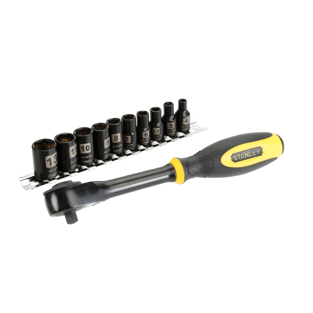 STANLEY® Chrome Rotator Rachet Set (11 pc.), 1/4 in, 0-94-607