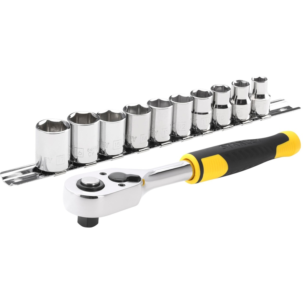 STANLEY® 72T Ratchet and Socket Set (11 pc.), 3/8 in, STMT82670-0