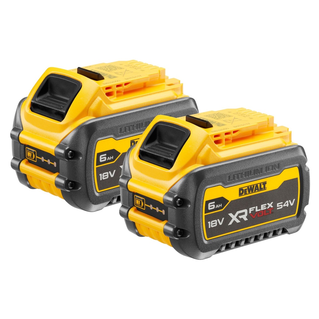 DEWALT XR FLEXVOLT® Twin Battery Starter Kit, 54V, 6Ah, Japan, DCB546T2-XJ