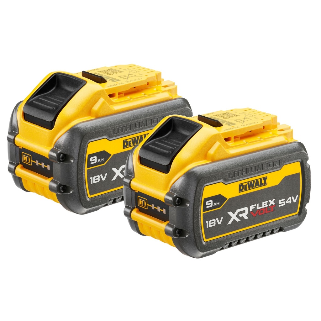 DEWALT XR FLEXVOLT® Twin Battery Starter Kit, 54V, 9Ah, Japan, DCB547X2-XJ