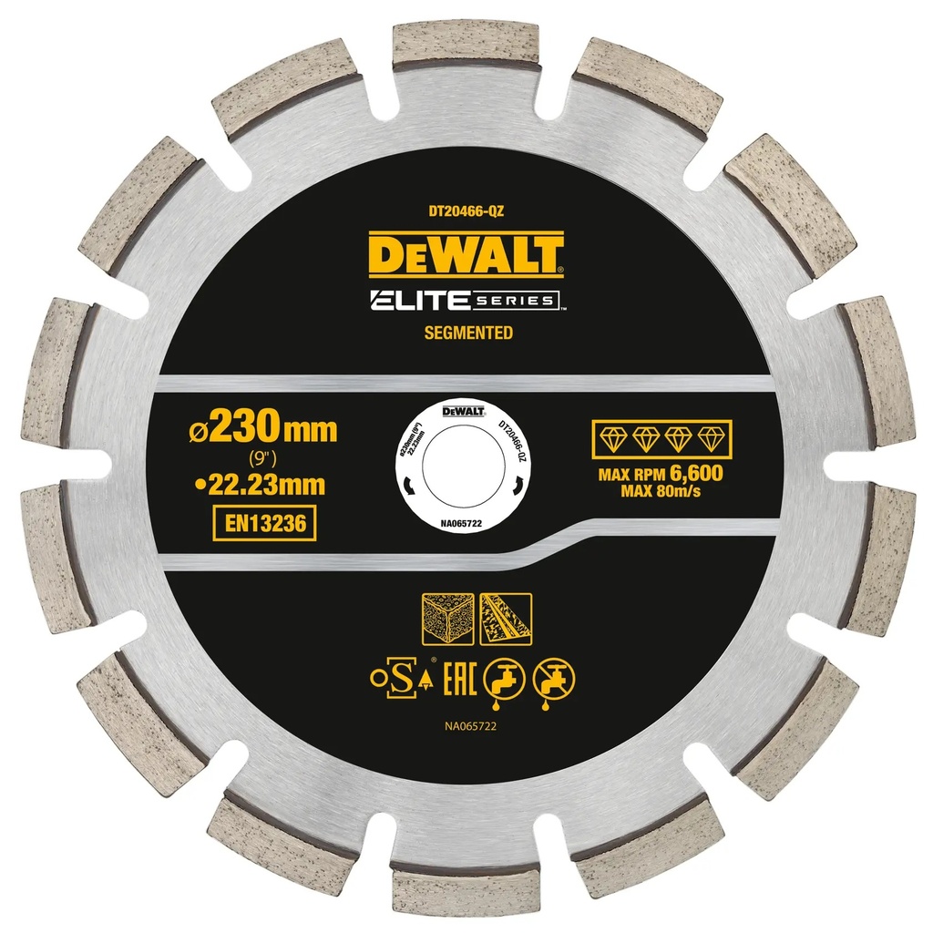 DEWALT Elite Diamond Wheel: Segmented Elite Asphalt, 230mm, DT20466
