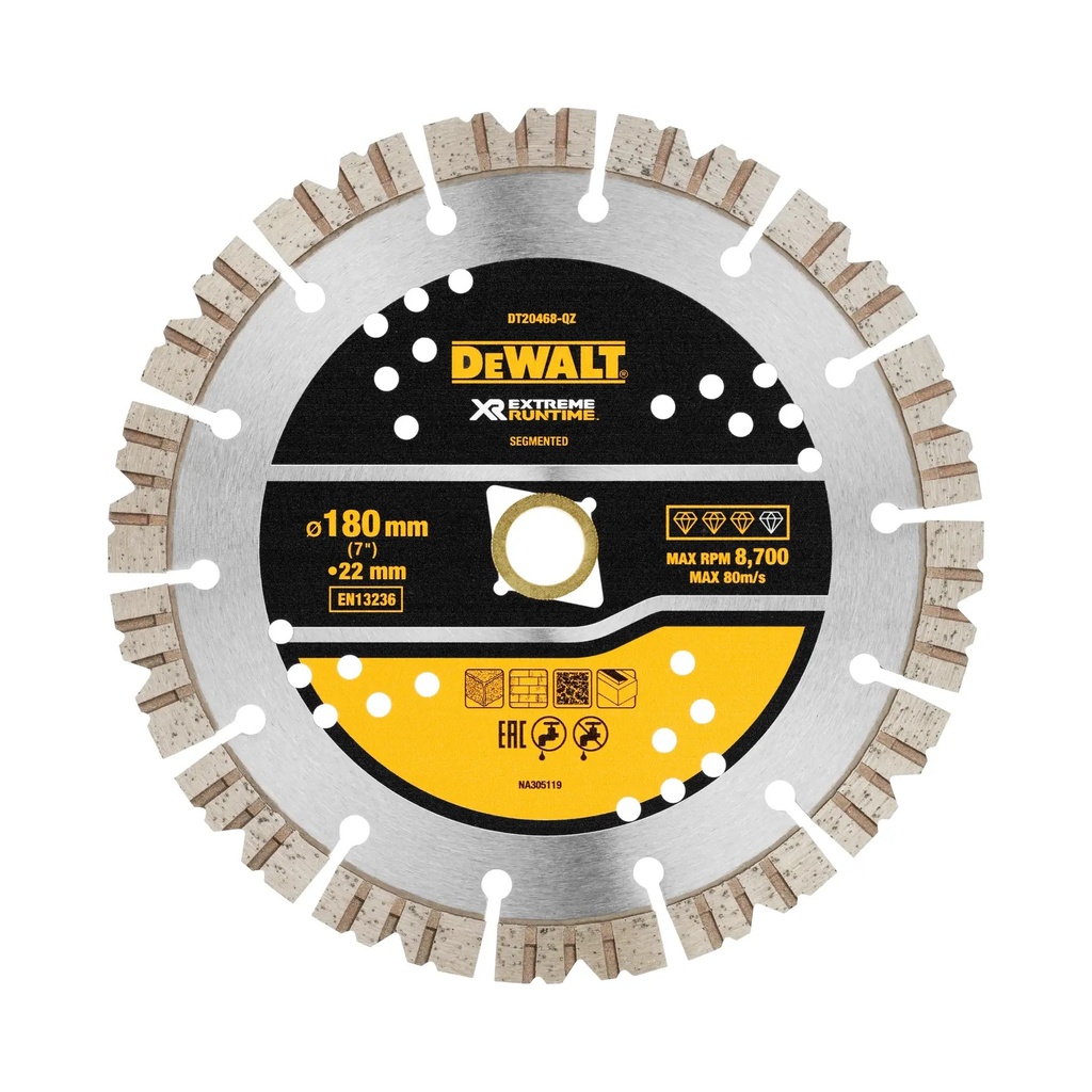 DEWALT Extreme Runtime Segmented All Purpose, 180mm, DT20468-QZ